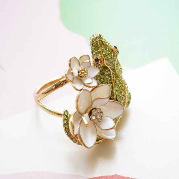 Kate Spade Swamped Pave Alligator Ring Size 6 - Picture 5 of 5